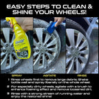 Formula 1 Wheel & Tire Cleaner - Removes Brake Dust and Dirt, Quickly Shines Rims & Tires, Safe for All Cars, Trucks, and Motorcycles (16 oz)