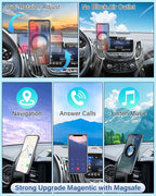 PZK Car Phone Holder for Toyota Tacoma 2016 2017 2018-2022 2023 Accessories Custom Air Vent Compatible with Magsafe Car Phone Mount Hands Free 360° Rotation Cell Phone Automobile Cradles