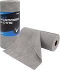VIKING Microfiber Cleaning Cloth Roll, Reusable and Tear Away Microfiber Towels for House, Home, Garage, Car Cleaning Kit and Car Detailing Kit, 50 Pack, Grey, 12 inch x 12 inch