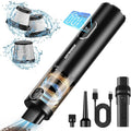 Upbooz Handheld Vacuum Cordless, Car Vacuum with 14000PA Powerful Suction with LED Light, Air Duster 2-in-1,Low Noise Rechargeable Portable Mini Vacuum Cleaner for Car Home Pet Office,Two Gears