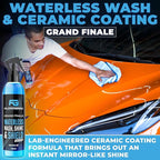 Grand Slam 4-Pack Includes Waterless Car Wash Spray + Instant Car Scratch Remover Repair + Streak Free Window and Glass Cleaner + All Purpose Cleaner for Auto Detailing, 2 Microfiber Towels