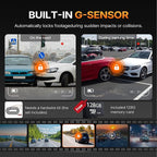 Ford F150 Front 4K & Rear 1080P Dash Cam for 2013-2026 F250/F350/F450 Super Duty 2015-2026 XLT Lariat King Ranch Raptor,G-Senson,OEM Look,Free App & 5G WiFi,128GB Card