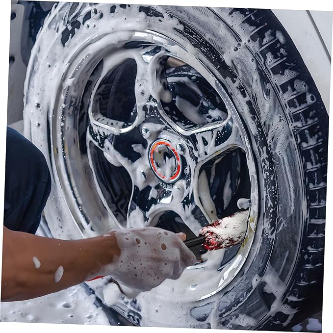 Cabilock 9pcs Wheel Cleaning Brush Bendable Detail Brushes for Car Auto and Motorcycle for Tire and Rim Cleaning