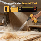 Electric Air Duster & Vacuum 2-in-1, 180000RPM Brushless Motor, Rechargeable Compressed Air Duster with 8000mAh Battery, Stepless Speed Control, 7-Mode Light Mini Blower for PC, Car, Home, Outdoor