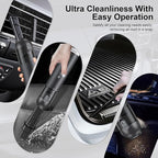 Cordless Handheld Car Vacuum Cleaner - 15000PA Portable Vacuum with LED Light & HEPA Filter, Blow & Suction 2 in 1 Small Hand Held Cleaner for Car Detailing, Pet Hair, Home, Office