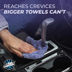 The Rag Company - The Eaglet 350 - Professional Korean 70/30 Blend; Super Plush Microfiber Detailing Towels; Perfect for Wheels, Mirrors, and More; 350GSM; 8inx8in, Lavender (10-Pack)