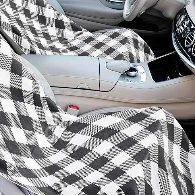 Hahafelt Car Seat Towel Covers with Storage Bag, 63 x 32 Inch Universal Non Slip Waterproof Sweat Protector for Car Truck, Gym Swimming Running, Machine Washable