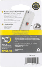 Nite Ize Steelie Magnetic Phone Socket - Additional Magnetic Cell Phone Socket Mount for Steelie Phone Mounting Systems - Simple Adhesive Socket Compatible with Steelie Phone Holders