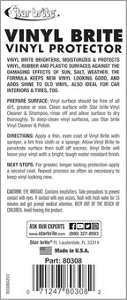 STAR BRITE Vinyl Brite Marine Grade Protectant Spray - Brighten, Moisturize & Protect Vinyl, Rubber, Fiberglass, Plastic & More