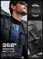 SUPCASE for Samsung Galaxy S26 Ultra Case with Stand, Military-Grade Drop Protection, Compatible with Wireless Charging/MagSafe, Built-in Screen Protector & Front Frame – UB Pro Mag, Cobalt