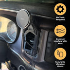 Phone Holder for Dodge Charger 2011-2023 Compatable with MagSafe/Wireless Charging