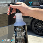 Suds Lab GD Graphene Detail Spray – High Gloss Shine & UV Protection for Cars – Fast-Acting Coating for Paint, Clear Coat & Glass – Water Beading, Long-Lasting Protection, 32oz