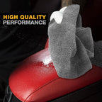 Eurow Ultrasonic Cut 300 GSM Microfiber Cleaning Towels, Streak-Free, Lint-Free, Ultra Absorbent, Scratch-Safe, for Auto Detailing, Home, Kitchen & Multipurpose Use, 16x16, 12-Pack, Gray