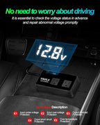 YSOLX 300W Power Inverters for Vehicles, DC 12v to AC 110v Car Inverter Converter, 24W USB Fast Charging Port, Dual AC Car Plug Adapter Outlet for Laptops Camping (LED Display)