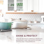 HOPE'S Countertop Restoration Polish, Streak-Free Kitchen Counter Cleaner, No Buildup on Countertops, Quartz, Marble, Corian, Composite, and Granite Polish, 8 Fl Oz, Pack of 4
