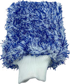 Premium Microfiber Wash Mitt - 70/30 Blend, Foam Padding, Scratch-Free, Lint-Free, 8in x 11in, Blue (1-Pack)