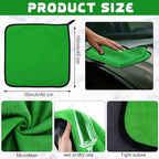 Tallew 50 Pcs Microfiber Towels:16"x16" Microfiber Drying Towels Bulk Micro Fiber Car Cleaning Cloth for Cars Drying Washing Polishing Office Windows Cleaning Household Supplies (Green,Gray)