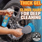Chemical Guys Wheel Cleaner & Tire Protectant Bundle with (1) 16 oz TVD11316 Tire Kicker Tire Shine and (1) 16 oz CLD10616 Sticky Citrus Gel Wheel Cleaner (2 Items)