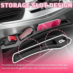2PCS New Car Seat Gap Filler Organizer with Cell Phone Holder,Versatile Car Side Seat Gap Filler for Filling Gaps & Storing Items,2 in 1 Cars Gaps Seats Fillers