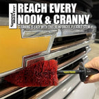 Speed Master Wheel Brush (Combo Brushes) | Memory Foam Bristles | Safe on All Wheel Types | Clean Your Wheels with Ease!