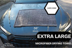 The Details Microfiber Car Drying Towel 36"x24" 1,400 GSM, Extra-Large, Ultra-Absorbant Edgeless Microfiber Drying Towel for Cars and Trucks etc, Charcoal Grey