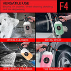 Suds Lab F4 Foaming Pump Sprayer with 70 oz UV Resistant Canister & Ergonomic Handle – Handheld Dual-Action Atomizer Car Foam Sprayer for Detailing, Garden & Home Use