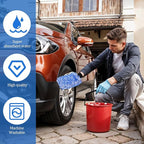 12 Pcs Microfiber Car Wash Mitts, Scratch Free Ultra Absorbent Car Sponge Glove Cleaner Wash Mitts for Cars Wheel Trucks Home Cleaning