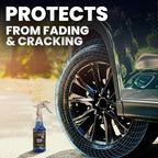 LANE'S Super Blue Tire Dressing Spray | High-Gloss Car Tire Shine Spray | No Sling, No Run, Long Lasting | Protects from Cracks & UV Rays | Non-Greasy Automotive Dressing & Cleaner | 16oz