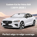 EcoNour Windshield Sunshade Compatible for Volvo S60 2019-2023 2024 2025, Sun Visor for Front Windshield & Window Sun Shade Cover, UV Heat Blocker & Protector, Car Accessories
