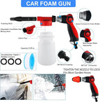 27Pcs Car Wash Cleaning Kit with Foam Gun, Car Detailing Kit, Auto Detail Supplies Tools With Wheel Drill Brush Set, Car Polishing Kit, Car Detailing Brush Set for Tires, Wheels, Interior & Exterior