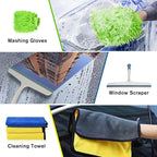 Car Detailing Kit Car Detailing Brush Set 62'' Mop Sponge with Long Handle&Chenille Replacement Head Auto Detailing Brushes Car Wash Kit Car Accessories Car Cleaning Tools for Interior/Exterior/Wheels