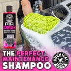 Chemical Guys CWS 402 64BK Car Wash Detailing Bucket, Mitt & Accessories Bundle (6 Items) Featuring Mr. Pink Foaming Soap, 64 fl oz (Half Gallon) - Works on Trucks, SUVs, RVs & More