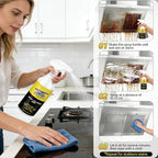 2Pcs Multi-Purpose Stain Remover, All Purpose Cleaner Spray, Powerful Cleaner Kitchen Multi-purpose Foam Cleaner Spray for Kitchens, Floors, Toilets and Cars (120ML)