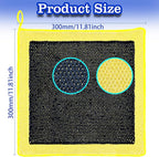 Clay Towel Auto Detailing - 12 Inch Synthetic Clay Decontamination Towel Clay Scrubber for Car Detailing, Scratch-Free Autocare Detailing Polishing and Sealant (Yellow)
