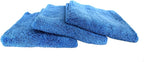 Maxshine 16”x24” Universal 3-Pack Blue Microfiber Towel - 380GSM Zero Crazy Edgeless - Professional Rinse-Free, Scratch-Free Drying Towels for Cars - Perfect for Car Detailing