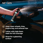 Nexgen Carnauba Spray Car Wax (16oz) - Nano-Polymers & Brazilian Carnauba for UV Defense & Wet-Look Gloss - Instant Car Detailing - Car Cleaning Supplies - Spray wax for Cars, Trucks & More