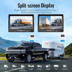 7" AHD1080P Wired Backup Camera System, DVR Rear View Camera, IP69 Waterproof IR Night Vision, 20G Vibration-Proof for Trailer/Tractor/Truck/Combine/Caravan/Skid Steer/Heavy Equipment/UTV, Y6