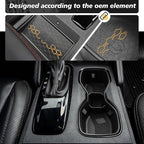 Muslogy Center Console Cup Holder Inserts Compatible with 2022-2025 2026 Nissan Frontier Accessories Middle Console Armrest Front Drink Stopper Non-Slip Organizer Drink Cup Holder Organizer