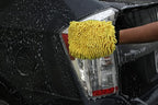 Carrand 45320 Microfiber Suds Maker Long Chenille Wash Mitt, Yellow