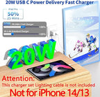 Fast iPad Charger,iPad Charger Fast Charging 2Pack Wall Chargers Plug Adapter Type C USB C to C Cable Cord 6ft for iPad Pro 12.9,iPad Pro 11/13inch(M4),iPad Air 5th/4th,iPad mini 6/7,iPad 10/11th(A16)