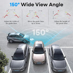 HD 1080P Backup Camera Plug & Play: Easy to Install in 15 Minutes Starlight Night Vision for Backing Up Safely in the Dark - Real-time Image Zero lag Rear View Camera with Monitor for Cars Trucks SUVs