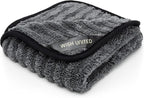 High Absorbency Weavy Microfiber Car Detailing Soft Drying Towel 1200gsm (1pack, 13.7"x13.7")