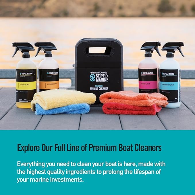 Boat Quick Wax Spray 32oz – Marine Spray Wax & Sealant – 3 in 1 Cleaner, Shine & Protection – Fiberglass, Paint & Vinyl Safe – High Gloss Boat Polish & Detailer