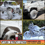 Carfidant Foam Boost Off-Road & ATV Wash Soap – Heavy Duty pH-Balanced Car Wash for Trucks, UTVs, RVs & Dirt Bikes – Quick Rinse, No Residue – Works with Foam Cannons, Guns & Buckets – 64 fl. Oz.