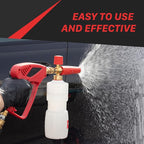 Maxshine Universal Snow Foam Cannon w/Wall Mount - 1/4” Quick Connect Premium Foam Gun for Pressure Washer, Ideal for Car, Home, Boat, Motorcycle & RV Wash - Premium Auto Detailing Accessories