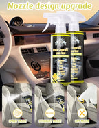 Kingvo Car Interior Cleaner, Interior Cleaner Carpet Dashboard Vinyl Sofa Leather Shiny Car Stuff Detailing Kit Cleaning Supplies,Lemon Scent