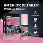 Car Interior Deep Cleaner for Rubber, Plastic, Leather Surfaces, All-Purpose Detailing Polish, Tire Cleaning Solution