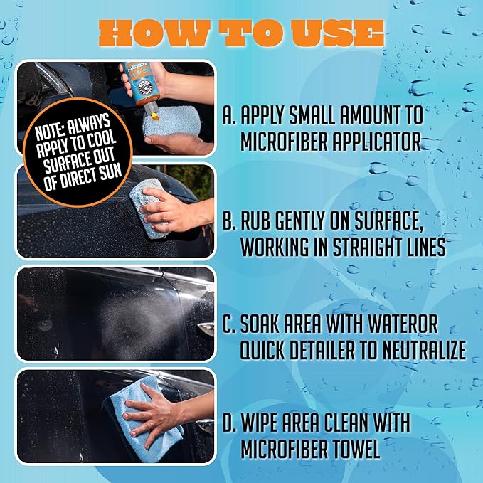 Chemical Guys Heavy Duty Water Spot Remover Gel for Paint, Glass, and Metal - Mineral and Water Spot Remover for Cars, Trucks, Motorcycles, RVs & More - 16 oz (2 pack)