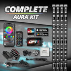 OPT7 Aura Pro Halo Accent Lights for 2008-2023 Dodge Challenger with App & Remote Control, Car Neon Accent Lighting Accessories, 12" Multi-Color LED Strip