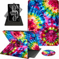 for Kindle Paperwhite Case,6.8" Kindle Paperwhite 11th Generation Case and Kindle Paperwhite Signature Edition,360 Degree Rotating Stand Leather Cover with Auto Wake/Sleep,Rainbow Color
